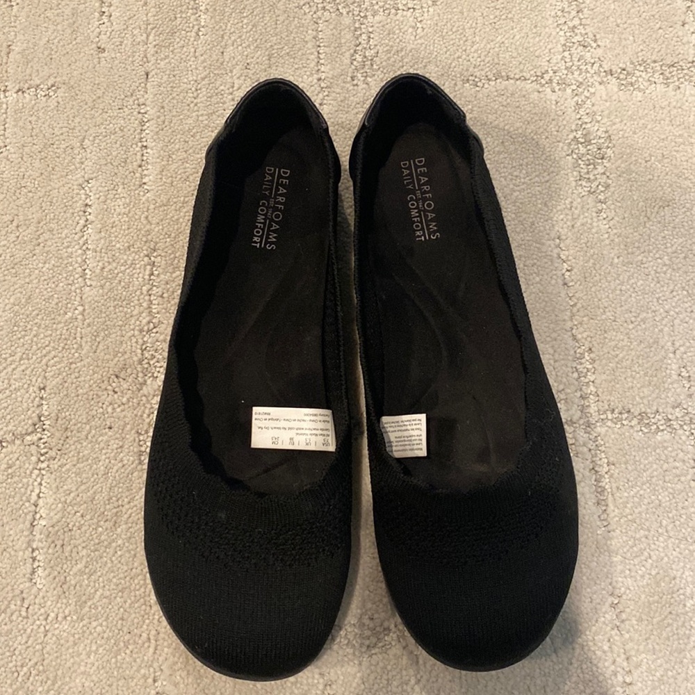 Dearfoams daily comfort stretch flats - size 7.5 - like new
